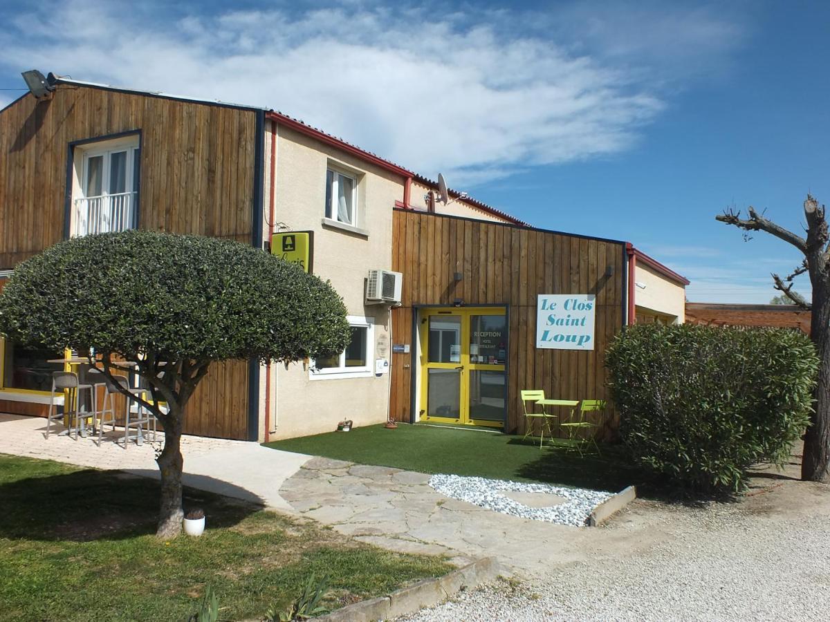Logis Hotel Restaurant Le Clos Saint Loup Bram Eksteriør bilde